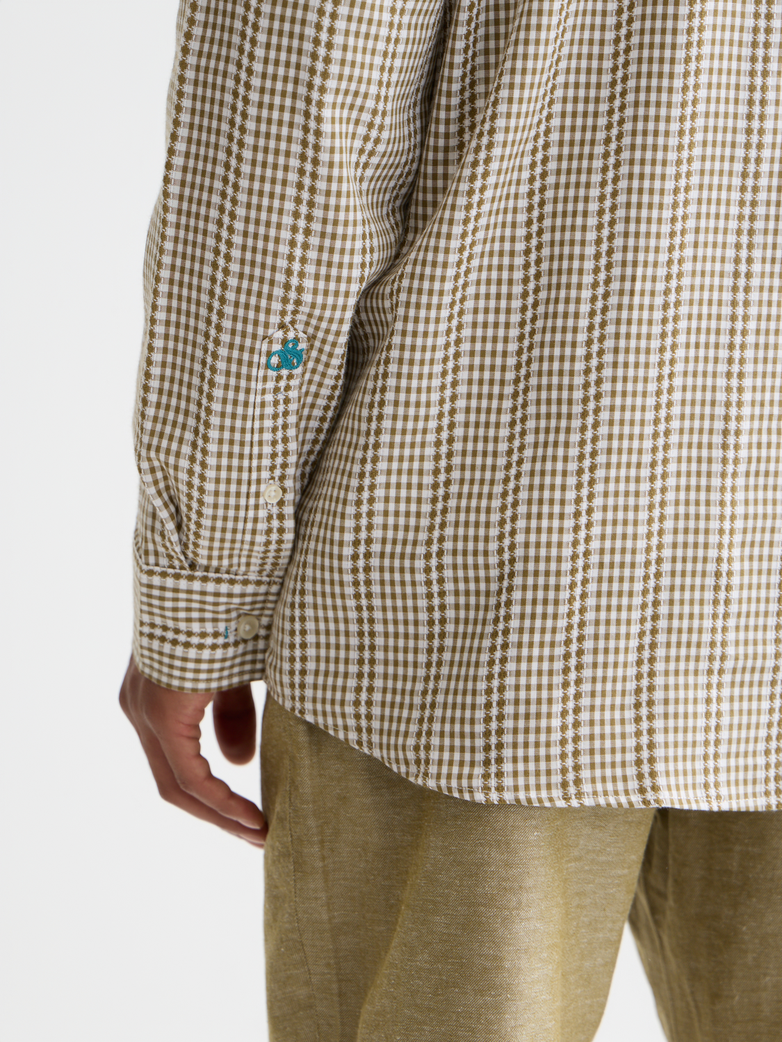 Poplin microcheck shirt - Scotch & Soda AU