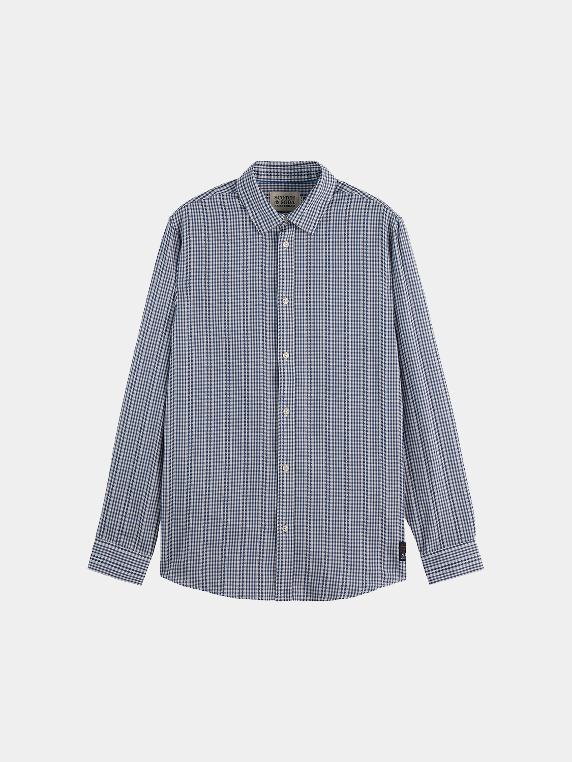 Poplin microcheck shirt - Scotch & Soda AU