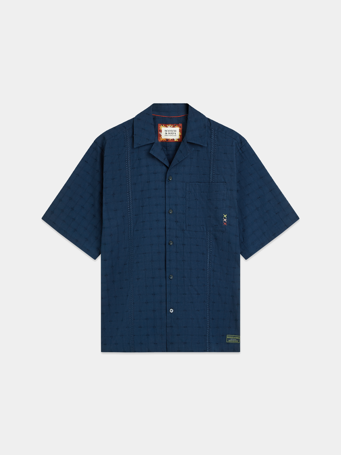 Embroidered short sleeved shirt - Scotch & Soda AU