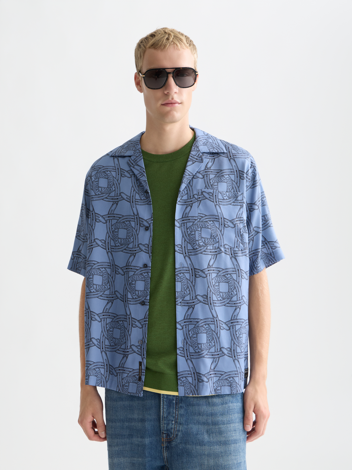 Printed short sleeved shirt - Scotch & Soda AU