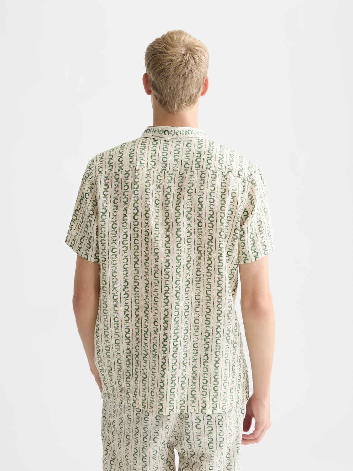 Printed short sleeved linen shirt - Scotch & Soda AU