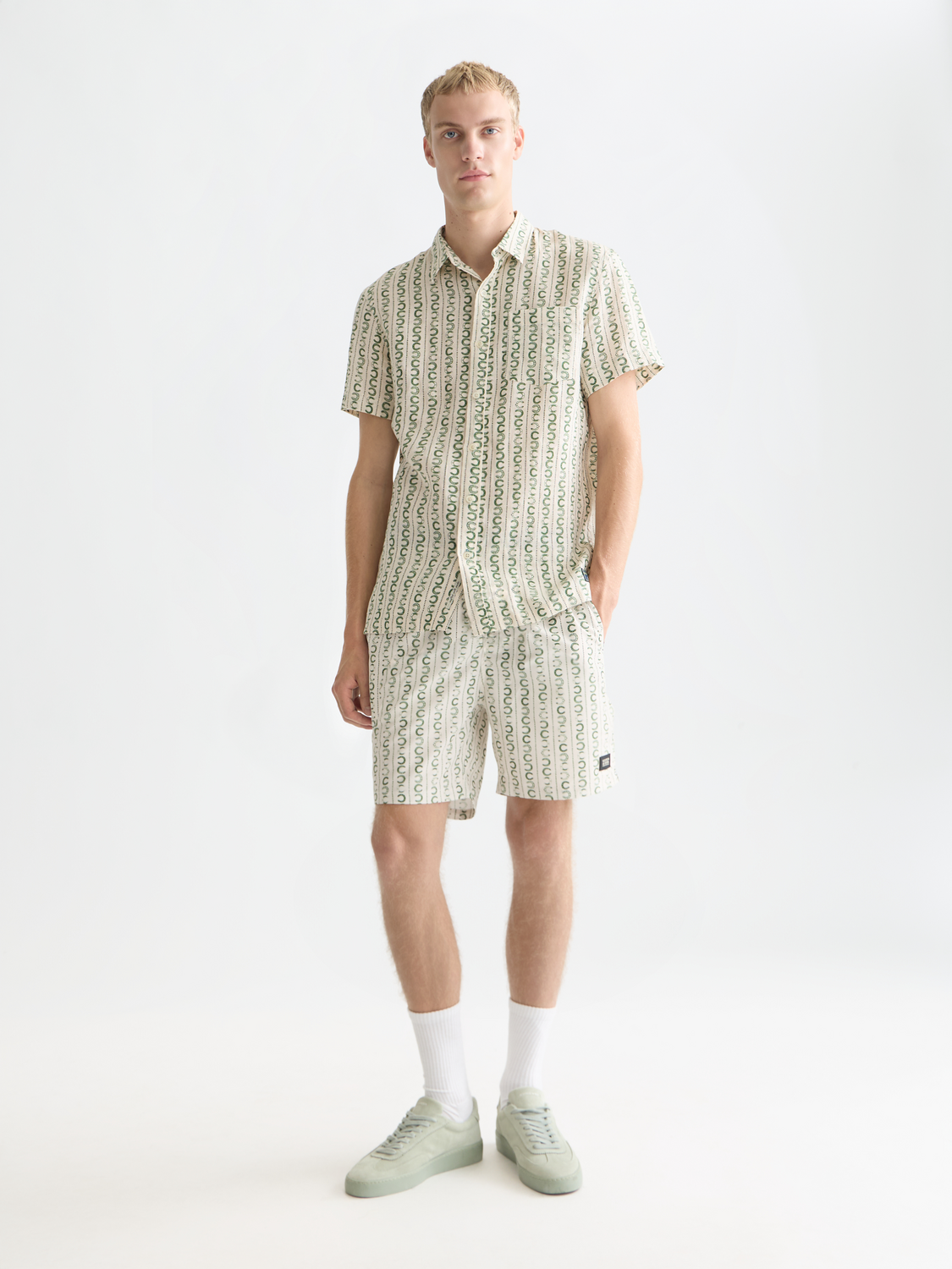 Printed short sleeved linen shirt - Scotch & Soda AU