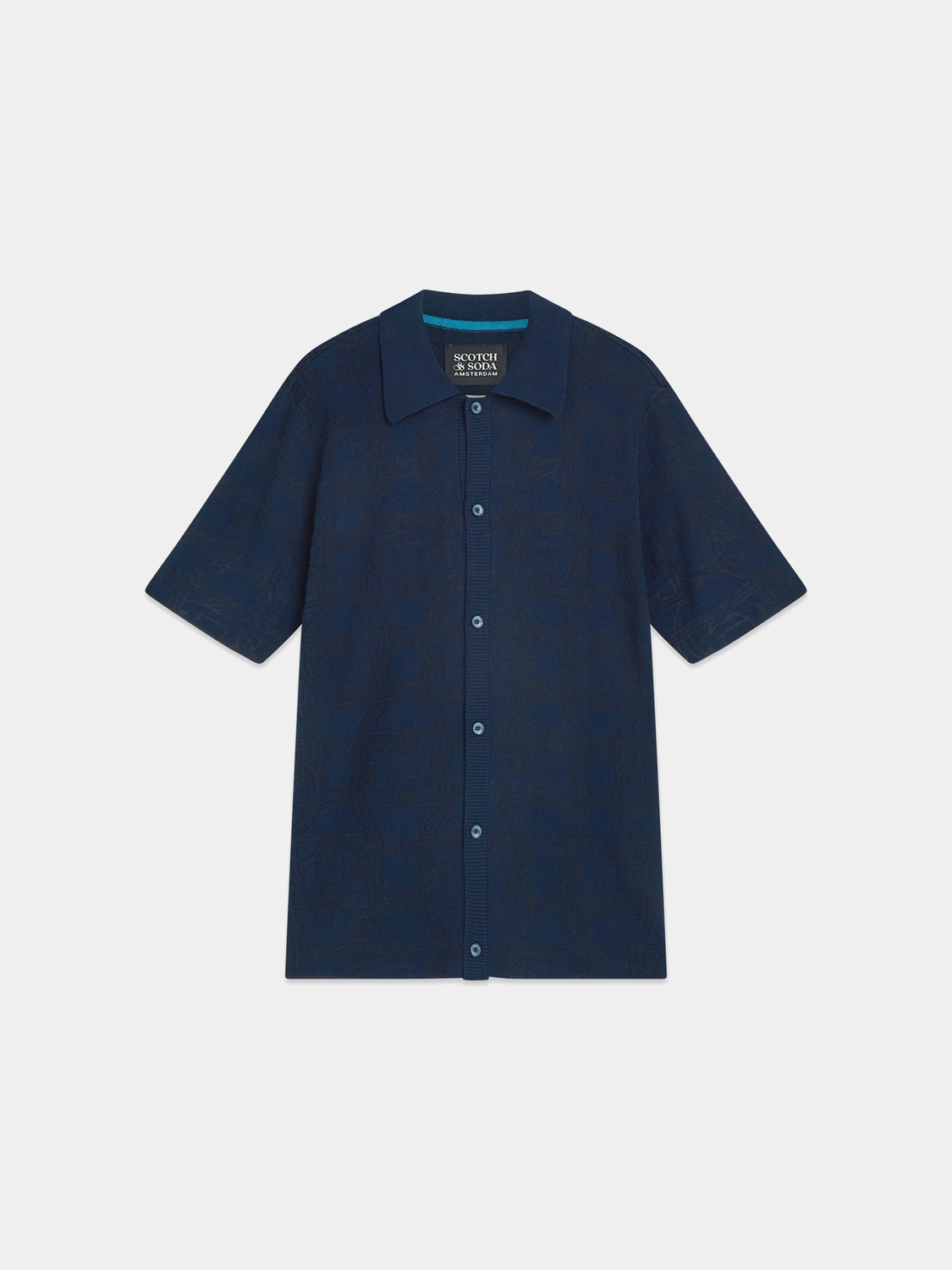 Knitted jaquard short sleeved shirt - Scotch & Soda AU