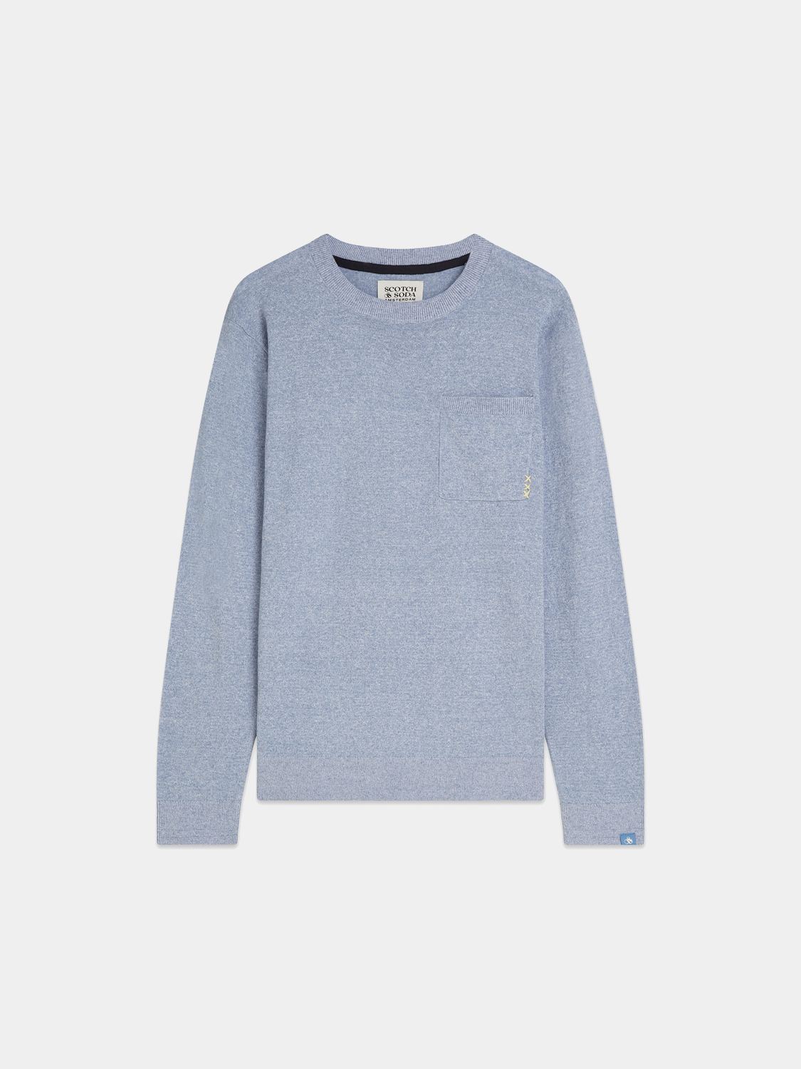 Linen-blend melange pullover - Scotch & Soda AU