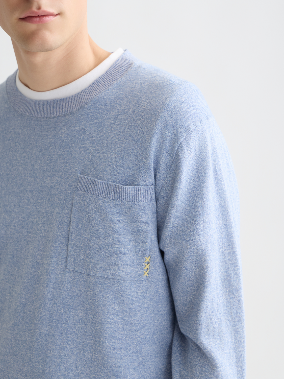 Linen-blend melange pullover - Scotch & Soda AU