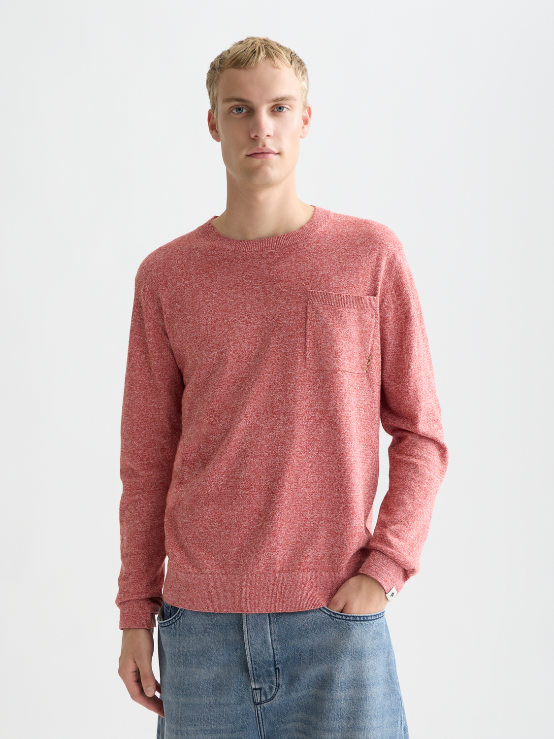 Linen-blend melange pullover - Scotch & Soda AU