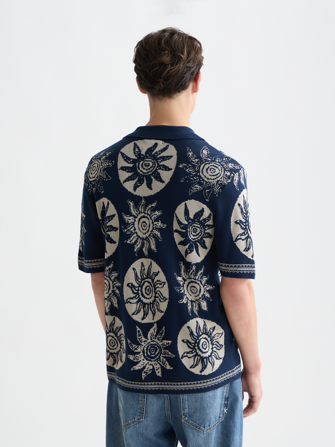Knitted jaquard short sleeved shirt - Scotch & Soda AU