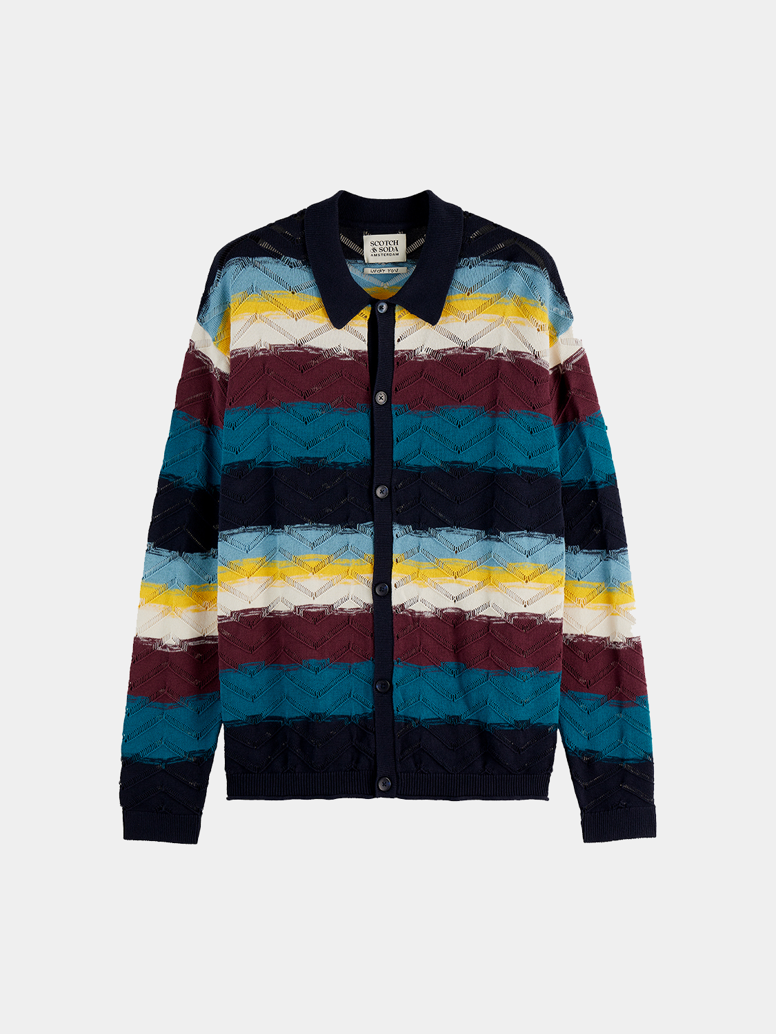 Open structure cardigan - Scotch & Soda AU