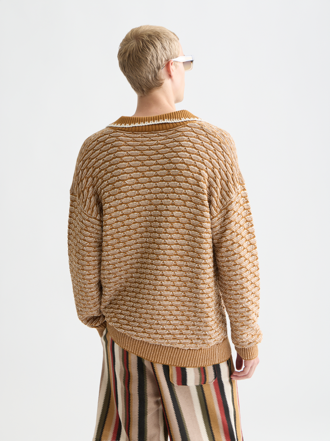 Dropped shoulder knit polo - Scotch & Soda AU