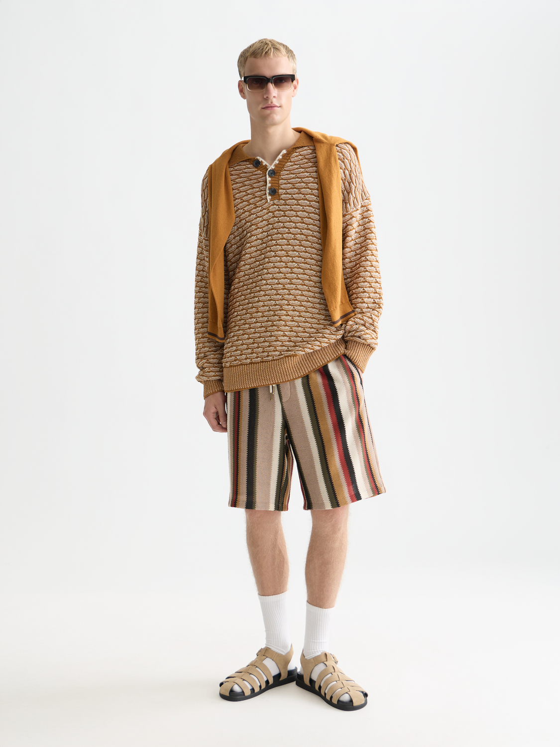 Dropped shoulder knit polo - Scotch & Soda AU