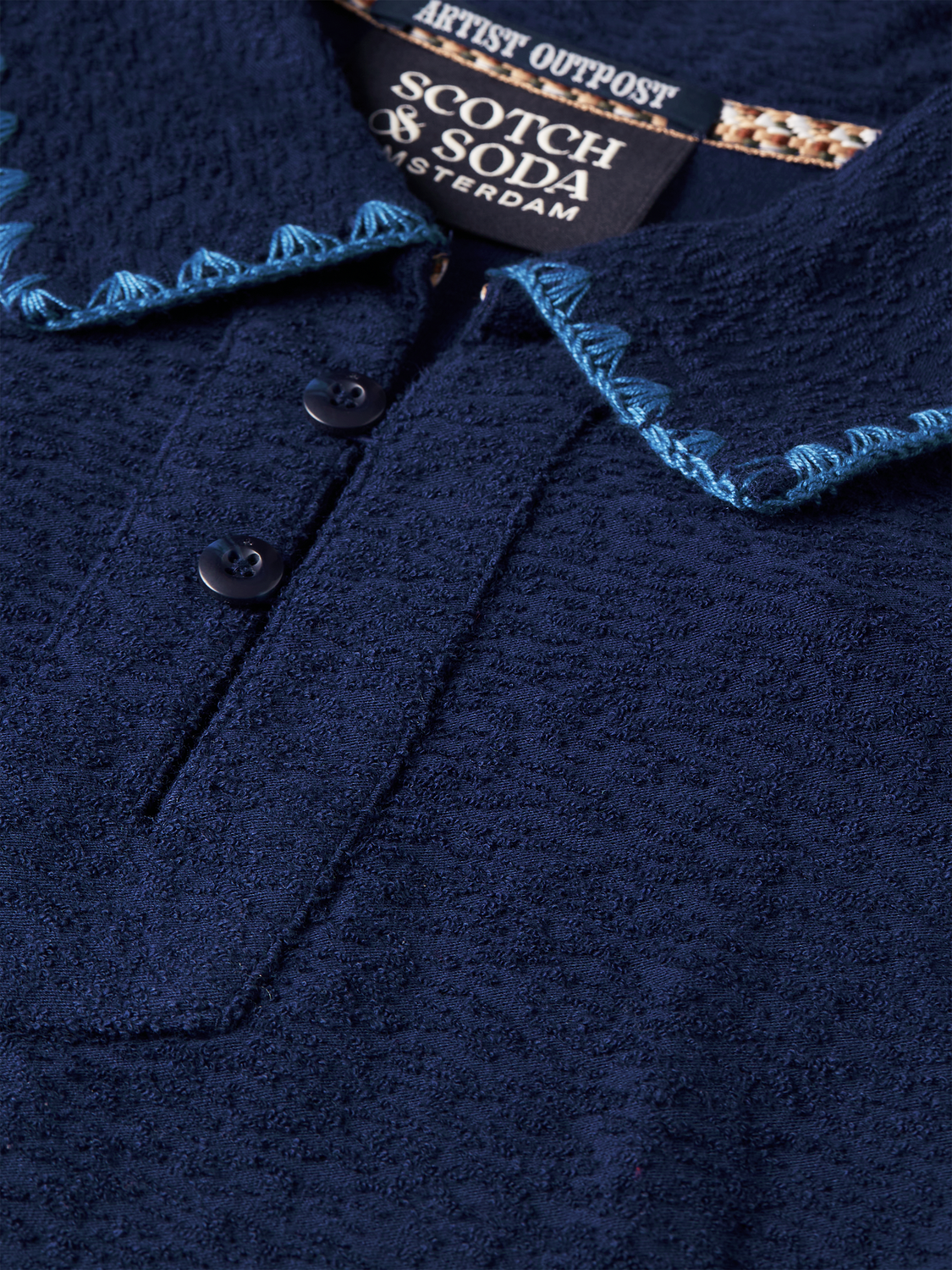 Jacquard towelling polo - Scotch & Soda AU