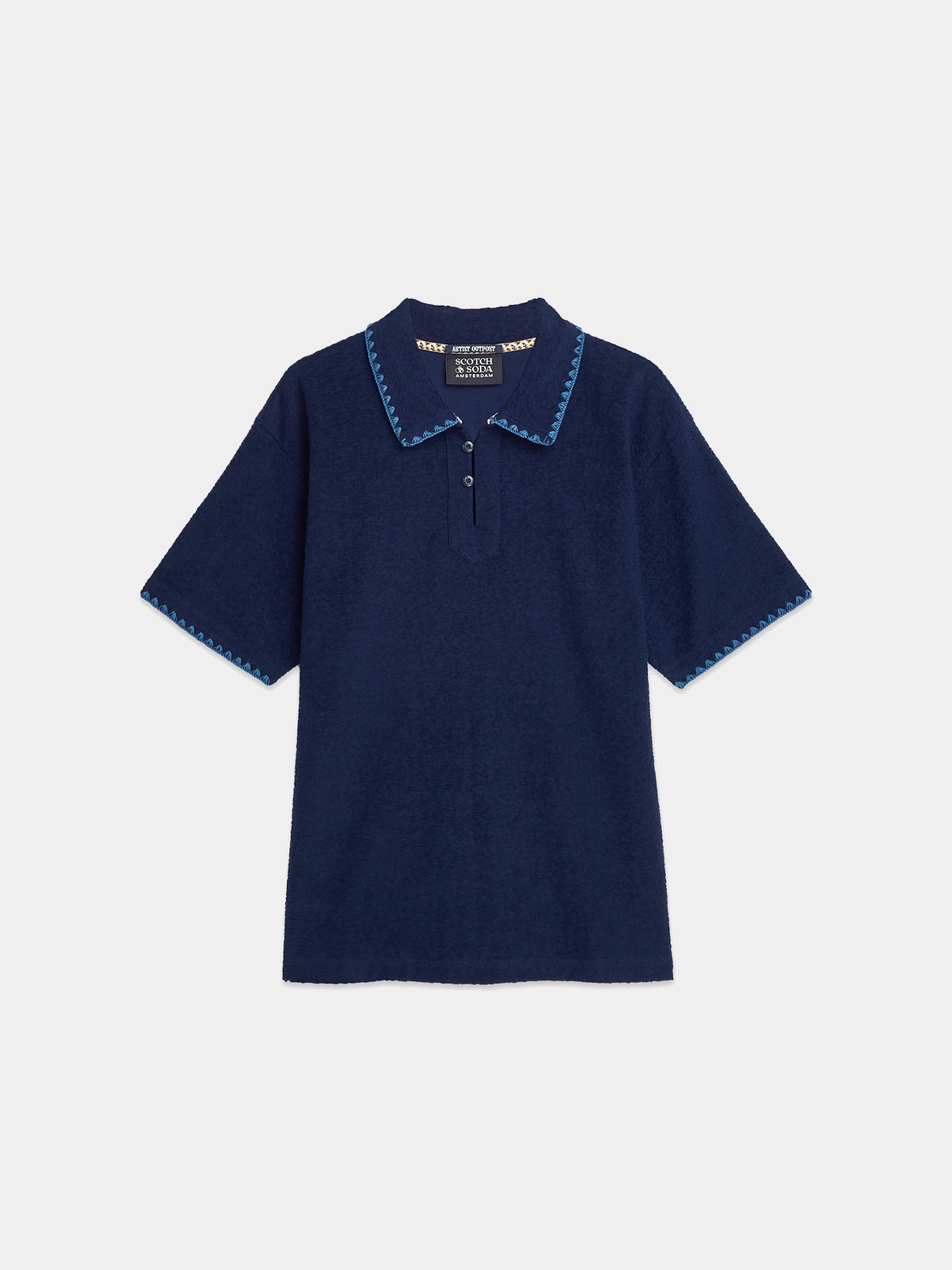 Jacquard towelling polo - Scotch & Soda AU