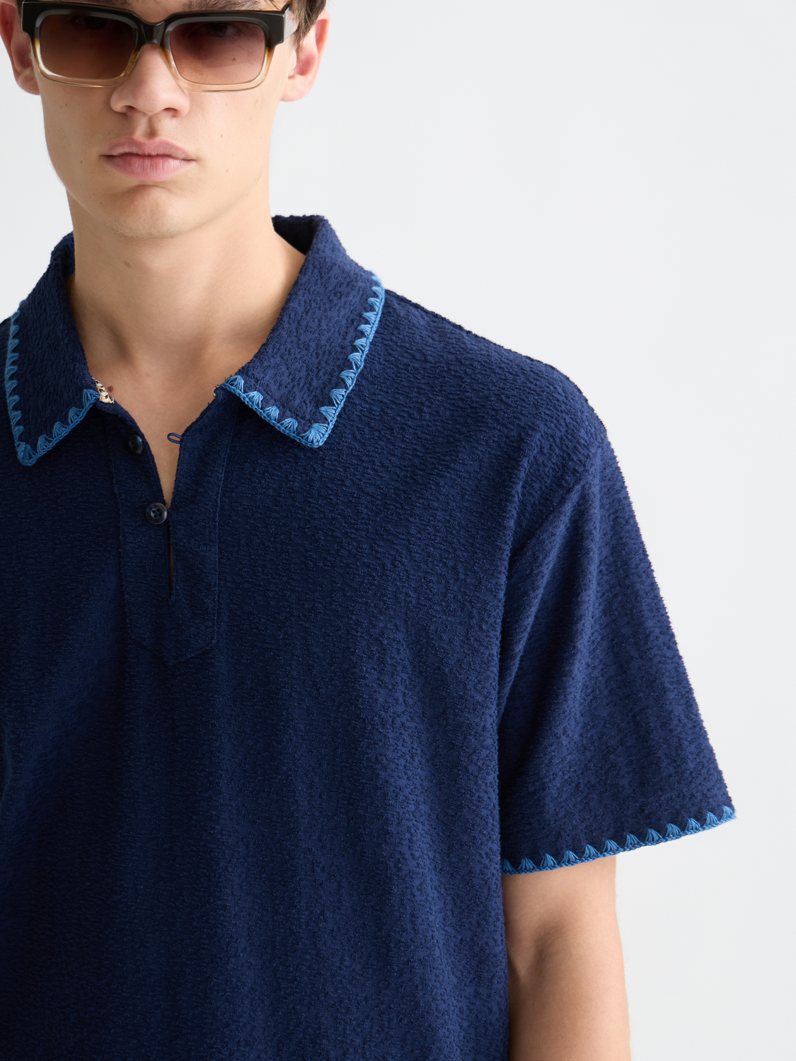 Jacquard towelling polo - Scotch & Soda AU