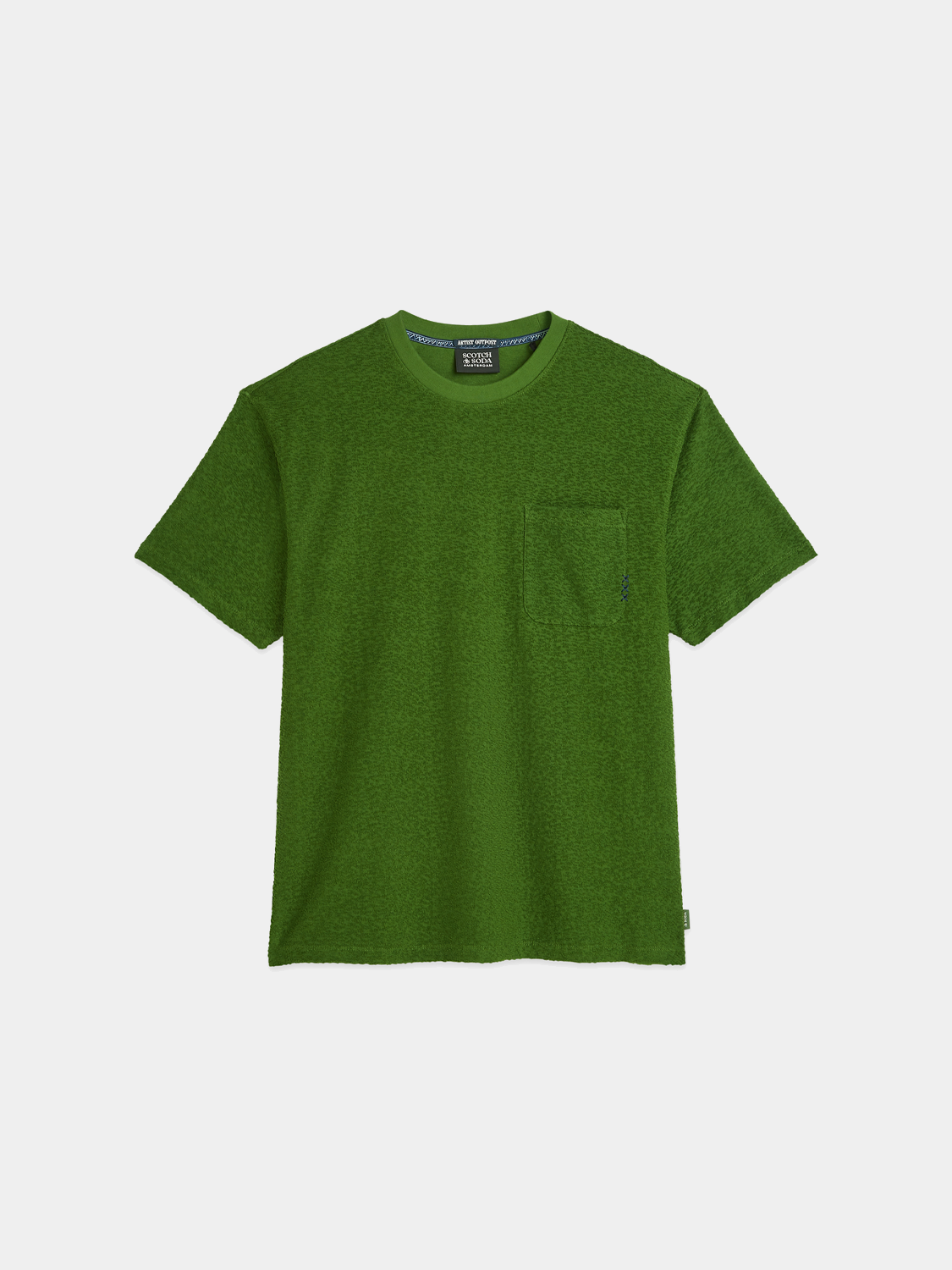 Jacquard towelling t-shirt - Scotch & Soda AU