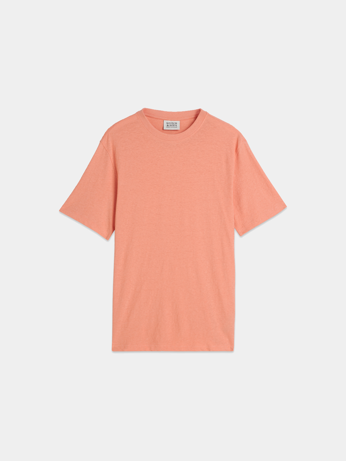Cotton-linen t-shirt - Scotch & Soda AU