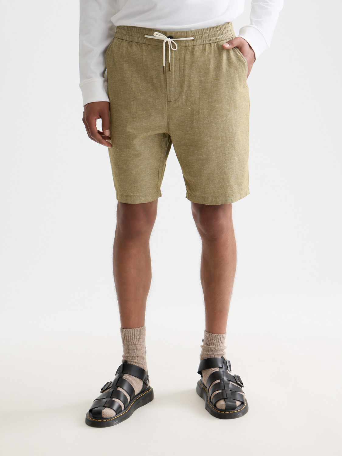 Fave cotton-linen shorts - Scotch & Soda AU