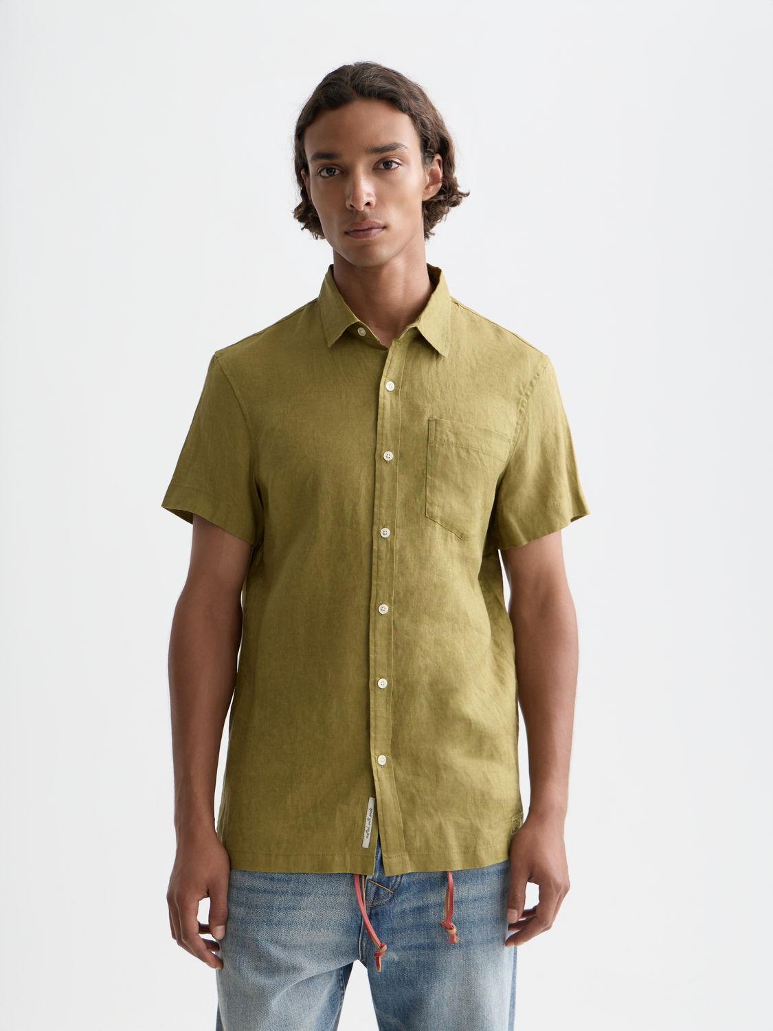 Short sleeved linen shirt - Scotch & Soda AU