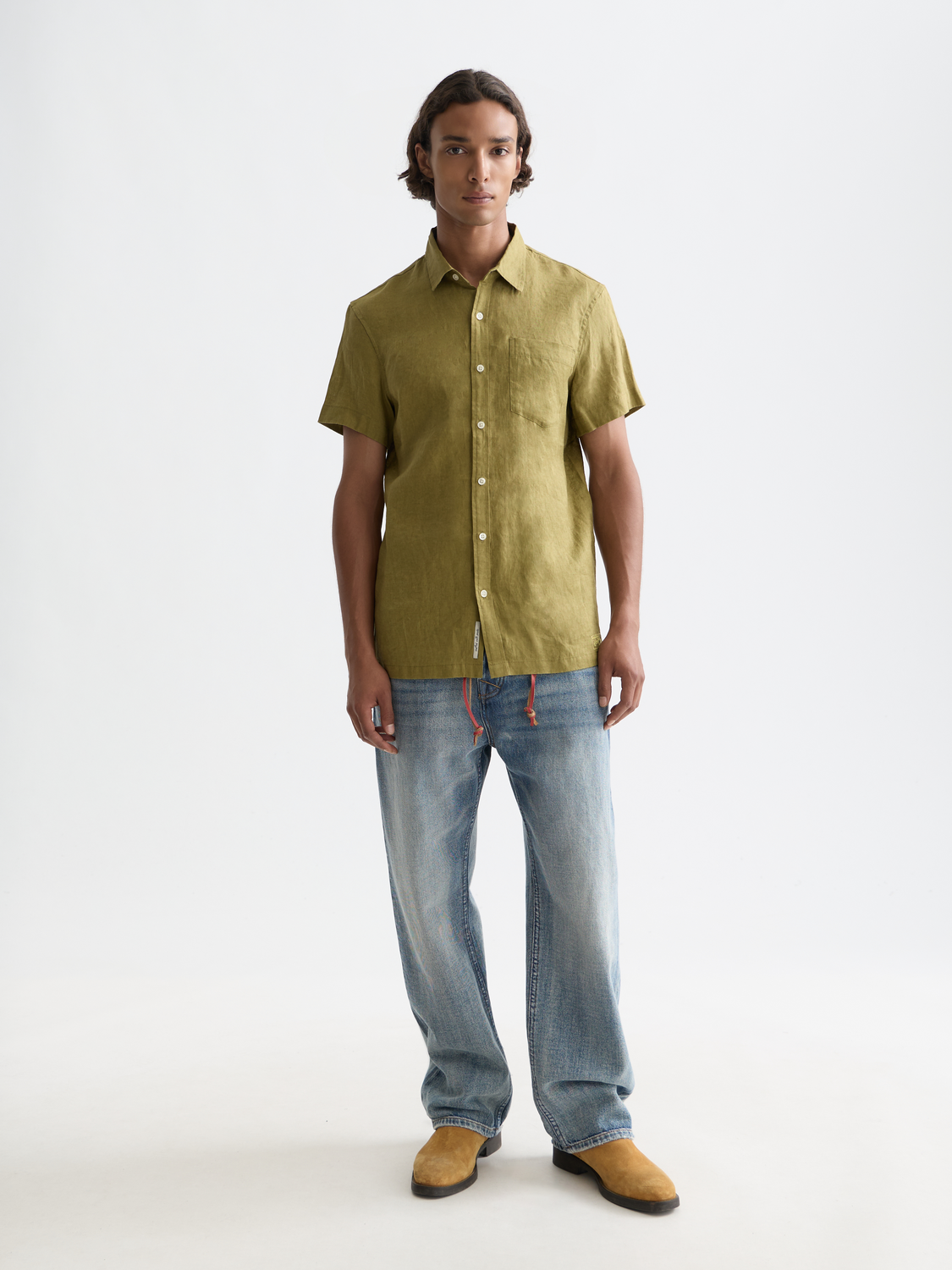Short sleeved linen shirt - Scotch & Soda AU