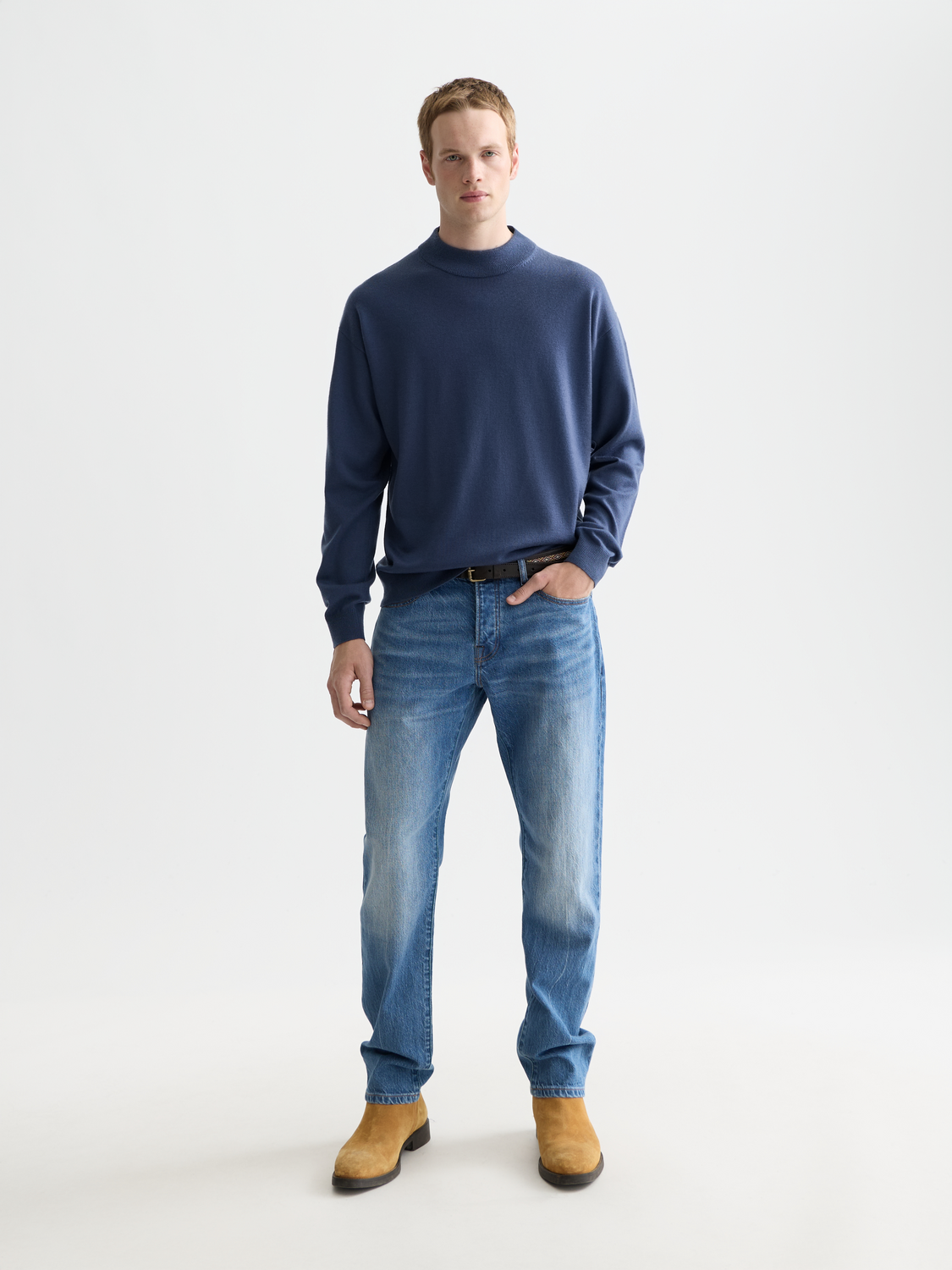 Dropped shoulder mock neck - Scotch & Soda AU
