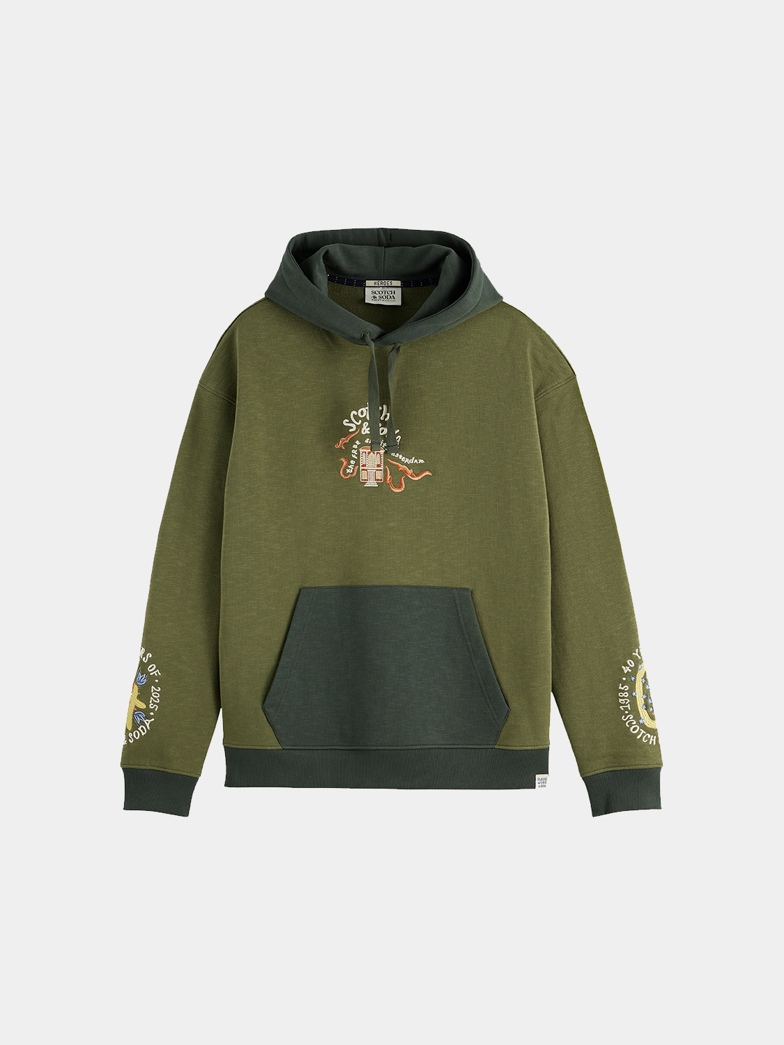 Embroidered hoodie - Scotch & Soda AU