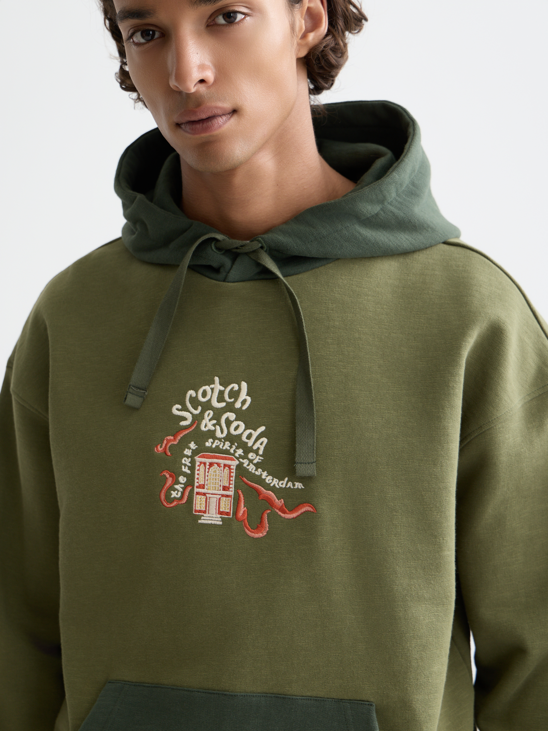 Embroidered hoodie - Scotch & Soda AU
