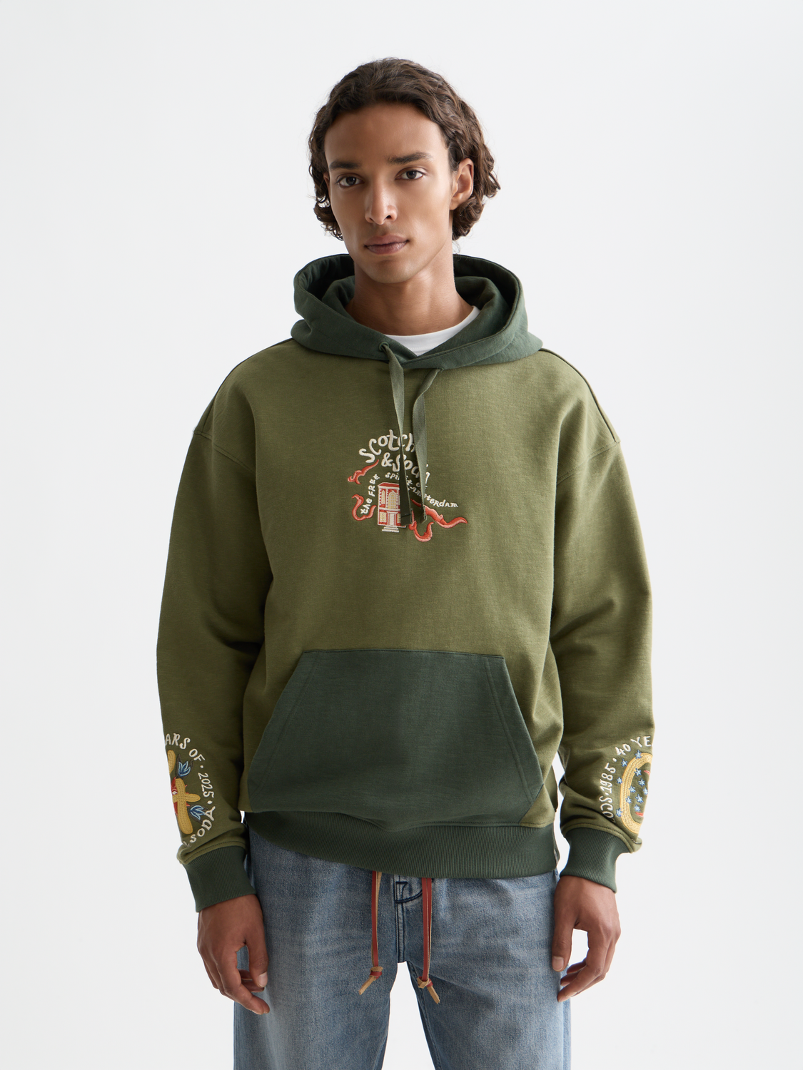Embroidered hoodie - Scotch & Soda AU