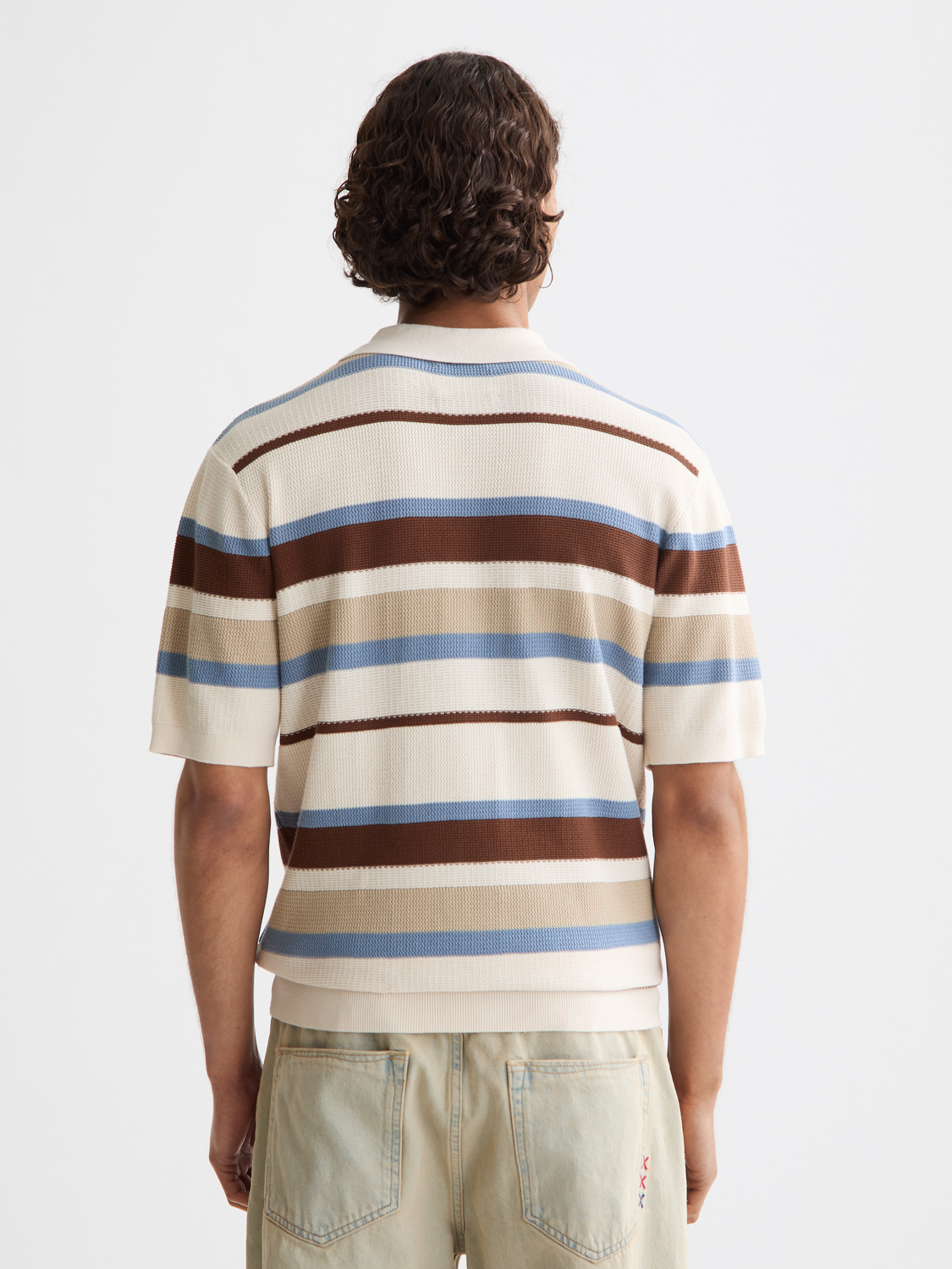 Knitted striped polo - Scotch & Soda AU