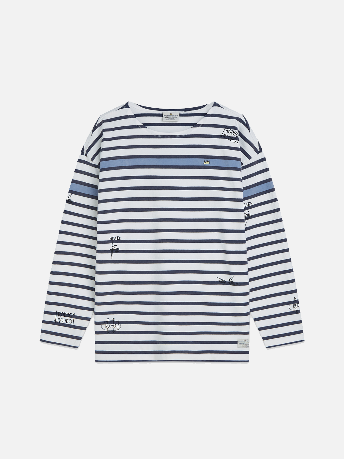 Basquiat breton L/S T-shirt - Scotch & Soda AU