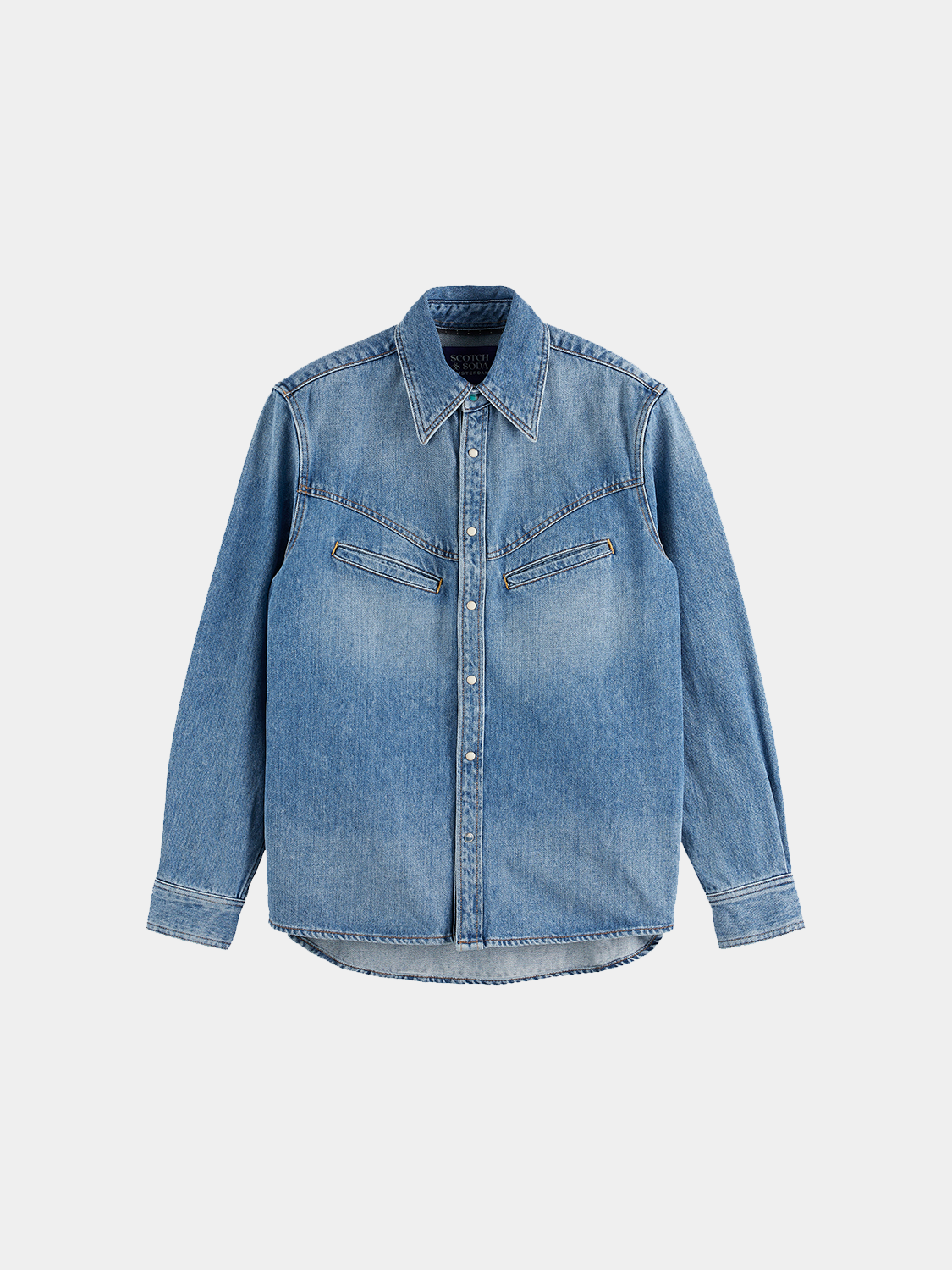 Washed denim shirt - Scotch & Soda AU