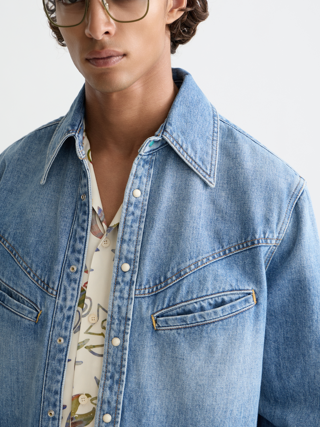 Washed denim shirt - Scotch & Soda AU