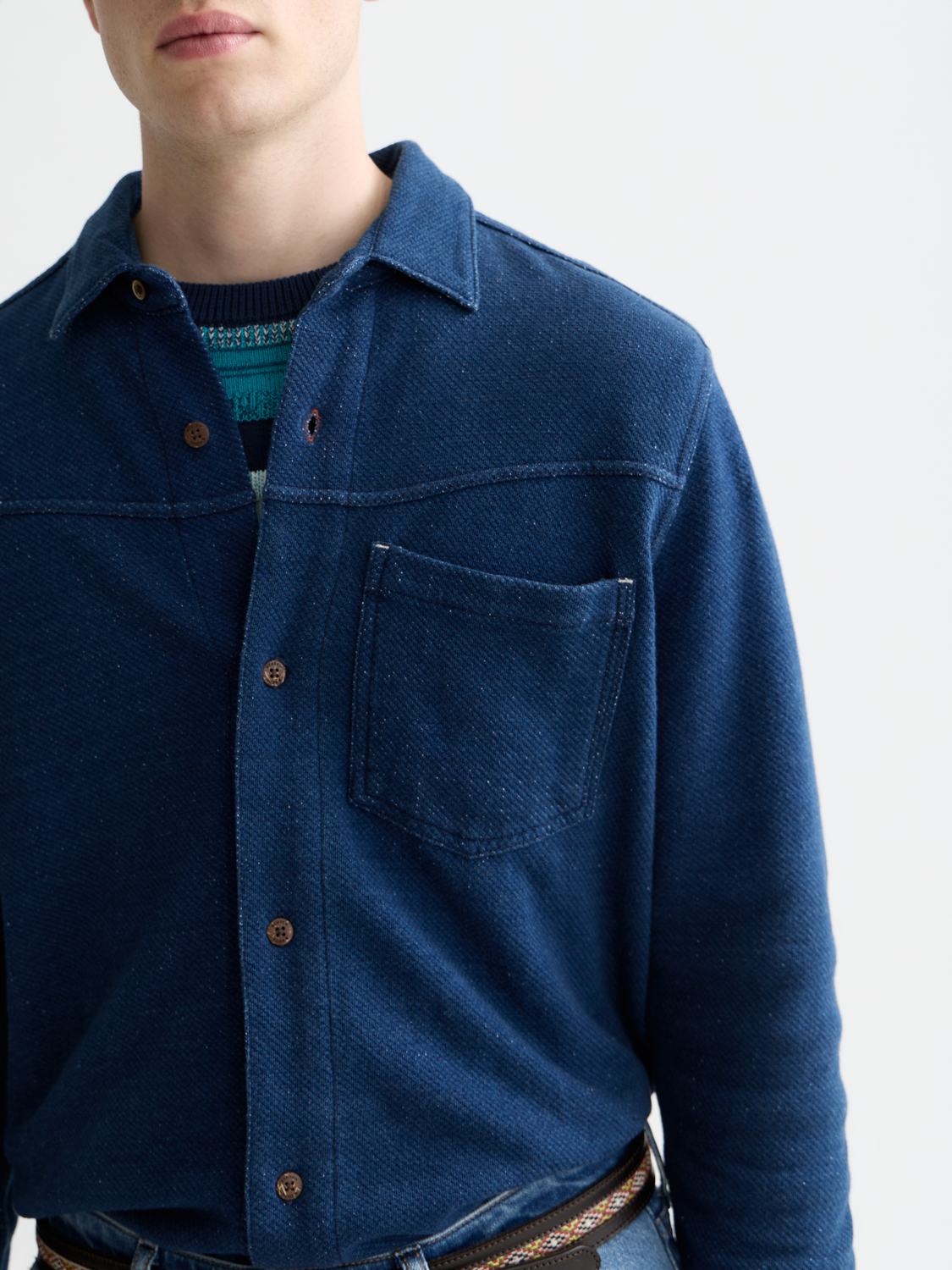 Washed indigo shirt - Scotch & Soda AU