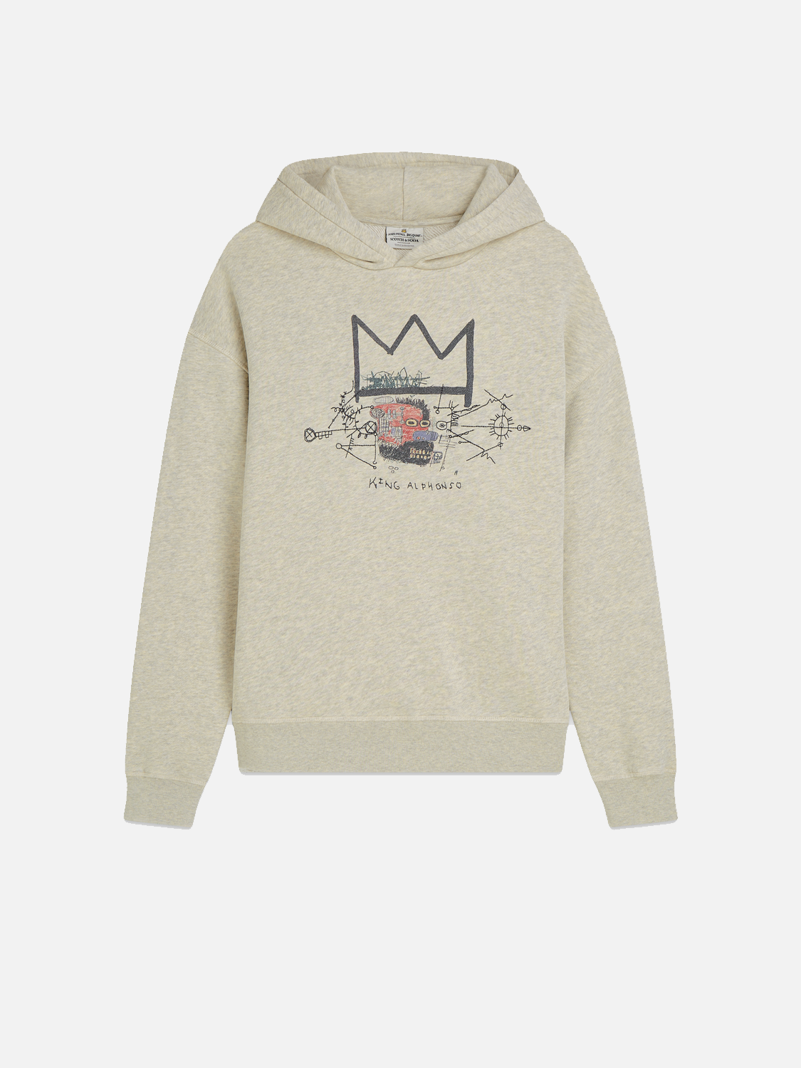 Basquiat relaxed fit hoodie - Scotch & Soda AU