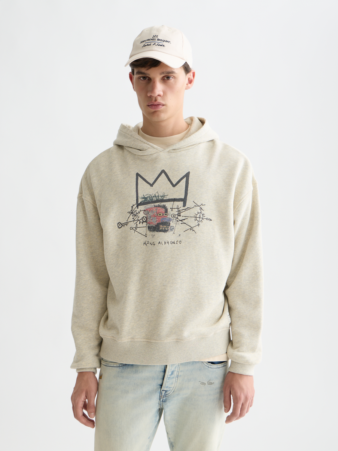 Basquiat relaxed fit hoodie - Scotch & Soda AU