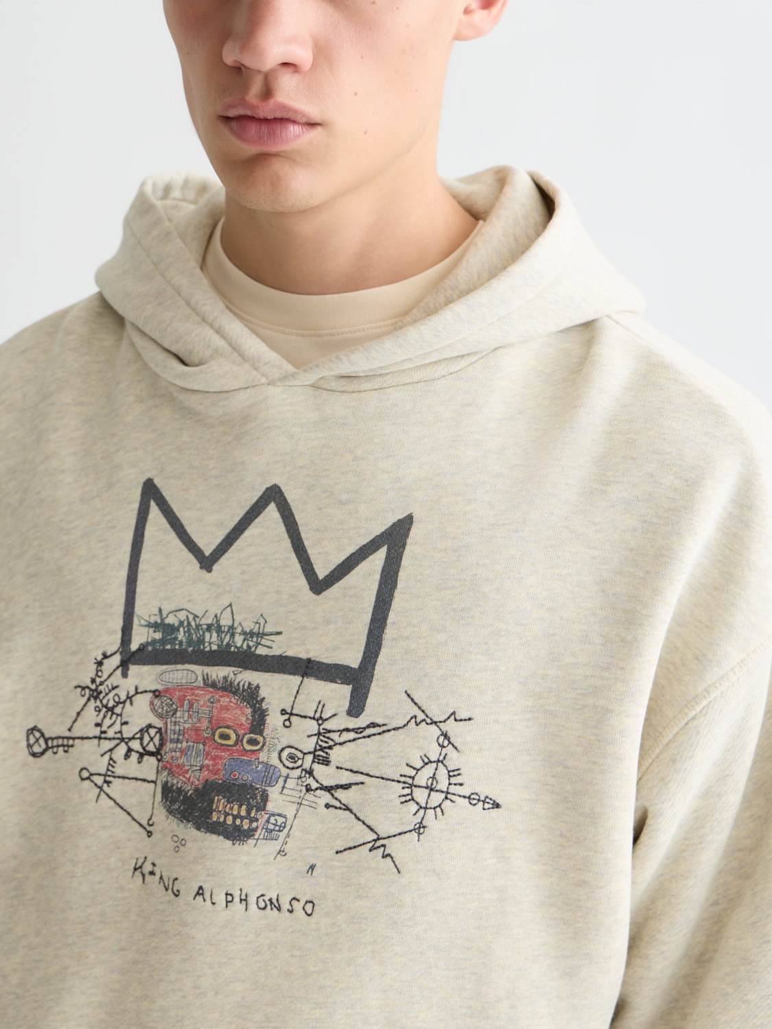 Basquiat relaxed fit hoodie - Scotch & Soda AU