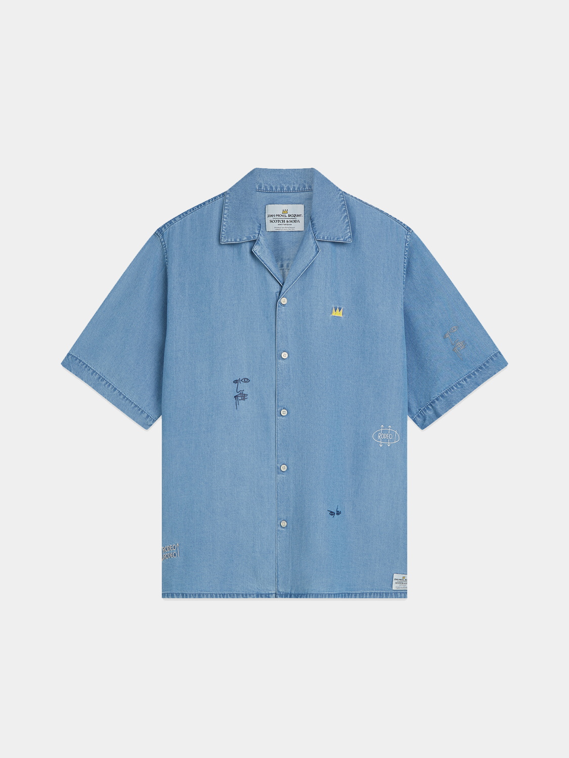 Basquiat tencel S/S shirt - Scotch & Soda AU