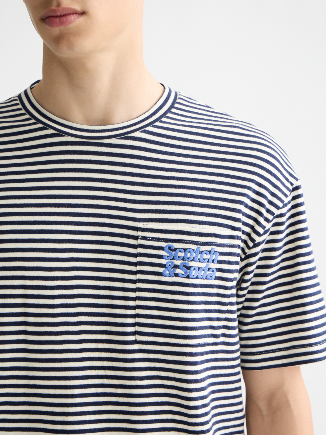Double face pocket t-shirt - Scotch & Soda AU
