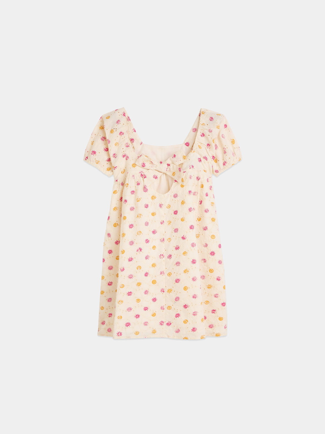 Kids - Embroidered printed dress - Scotch & Soda AU