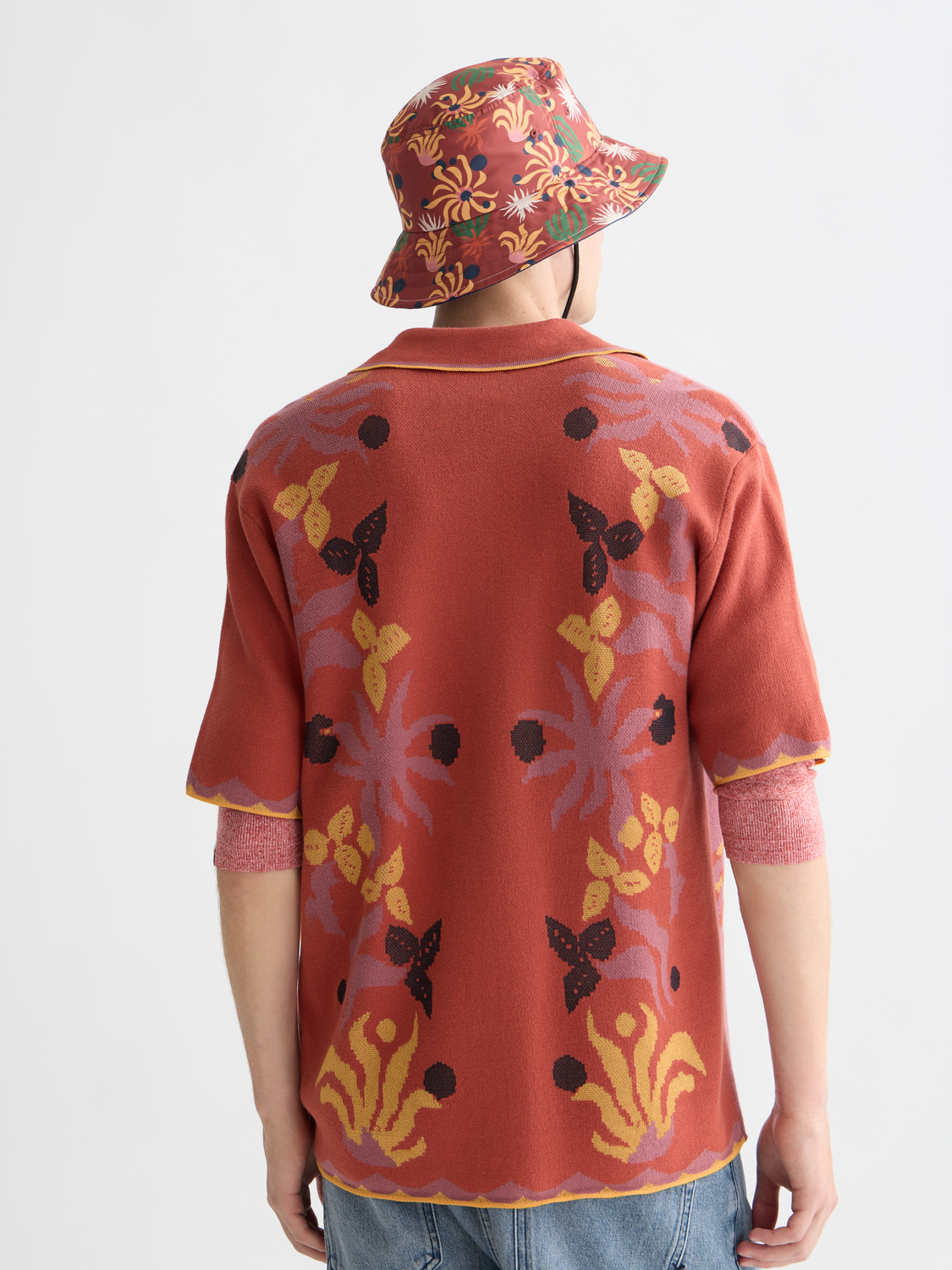 Knitted jaquard short sleeved shirt - Scotch & Soda AU