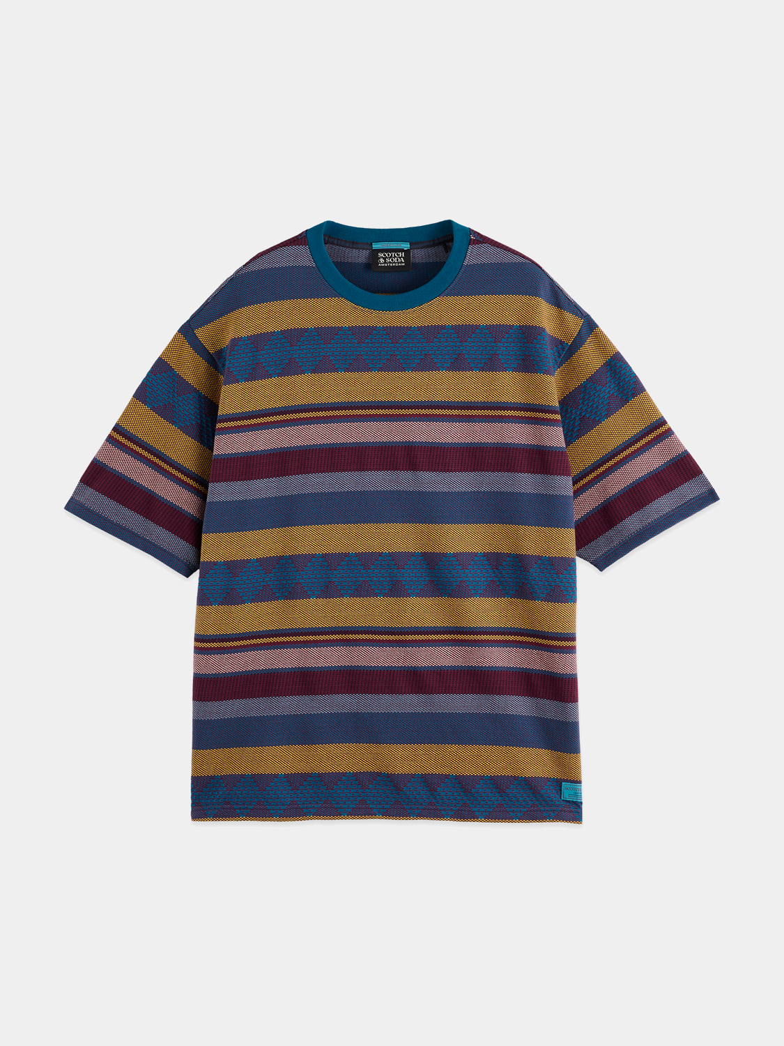 Jacquard knitted t-shirt - Scotch & Soda AU