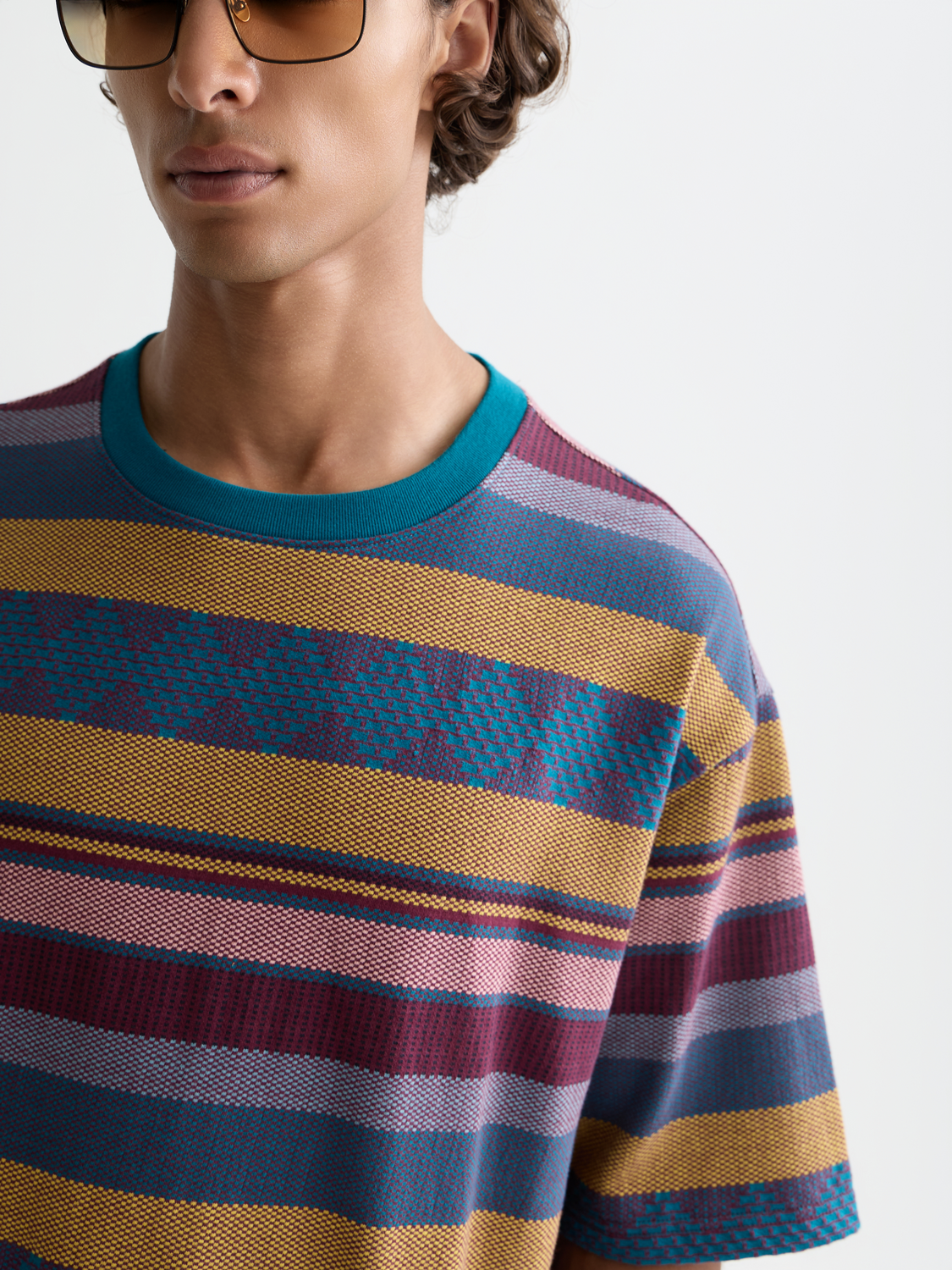 Jacquard knitted t-shirt - Scotch & Soda AU