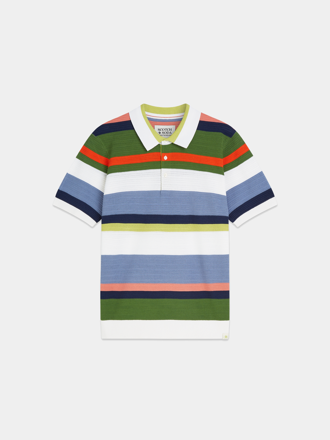 Knitted striped polo - Scotch & Soda AU