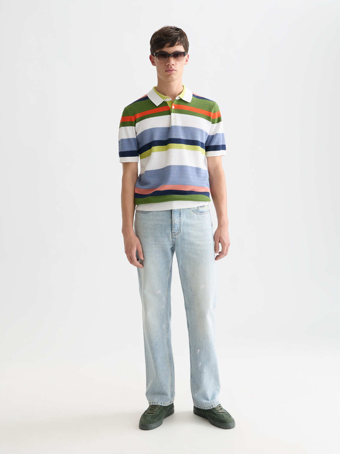 Knitted striped polo - Scotch & Soda AU
