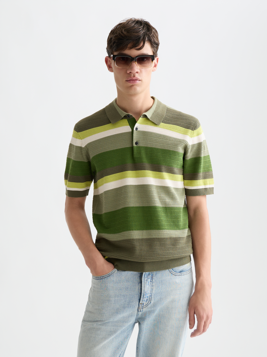 Knitted striped polo - Scotch & Soda AU