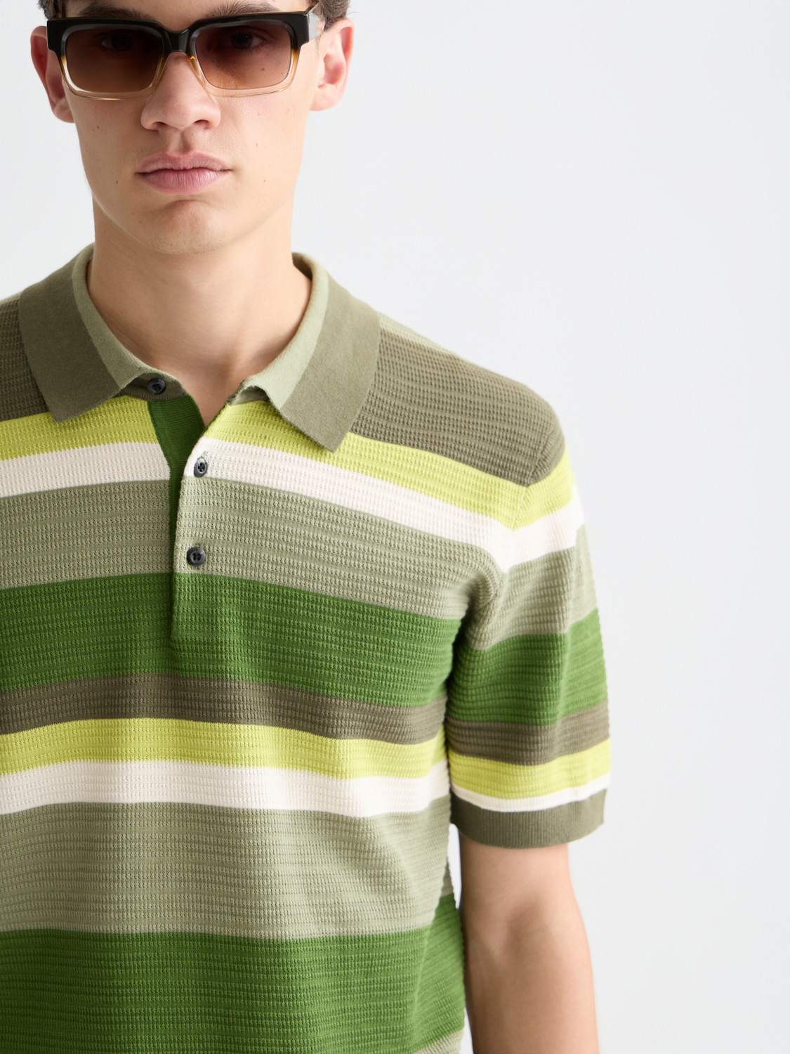 Knitted striped polo - Scotch & Soda AU