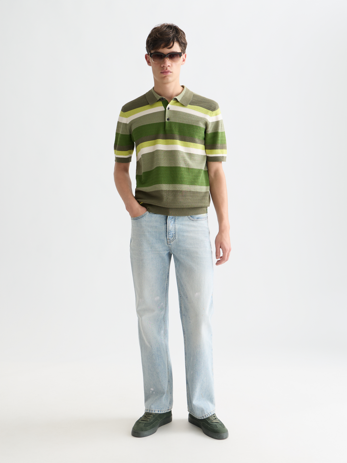 Knitted striped polo - Scotch & Soda AU