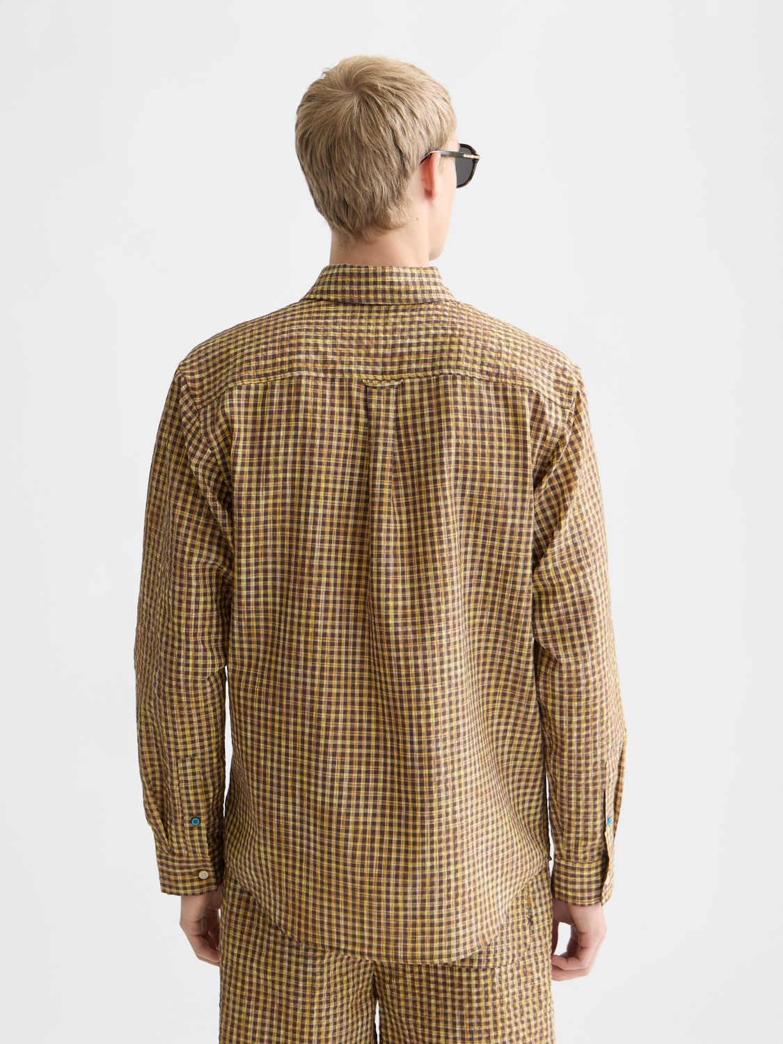 Seersucker micro-check shirt - Scotch & Soda AU