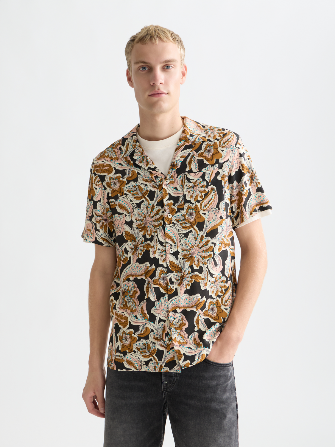 Printed short sleeved shirt - Scotch & Soda AU