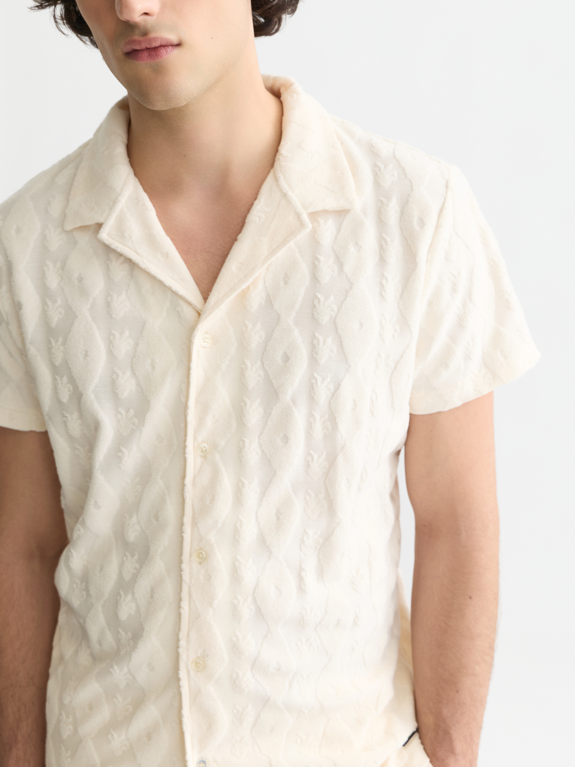 Terry jacquard short sleeved shirt - Scotch & Soda AU