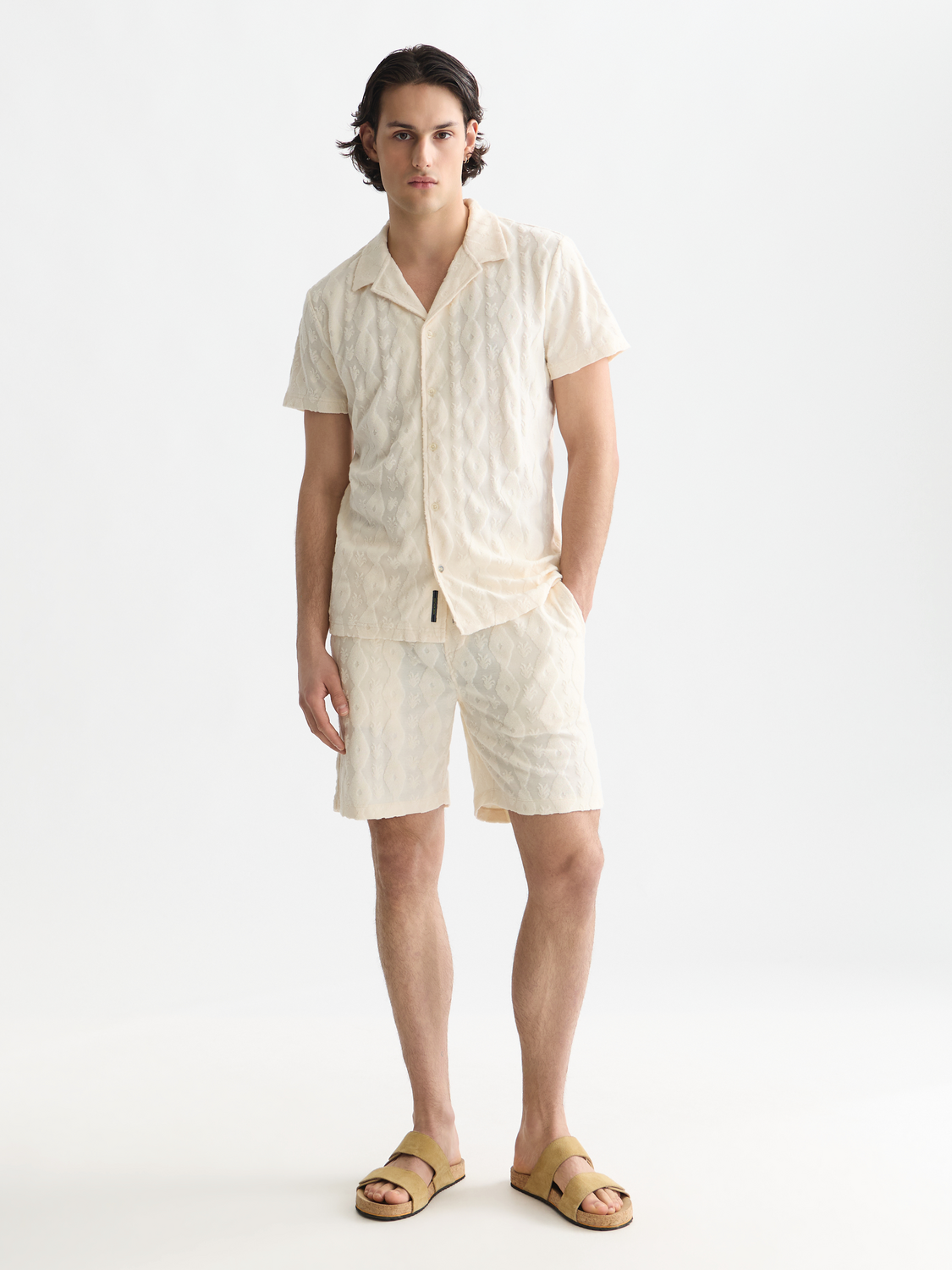 Terry jacquard short sleeved shirt - Scotch & Soda AU