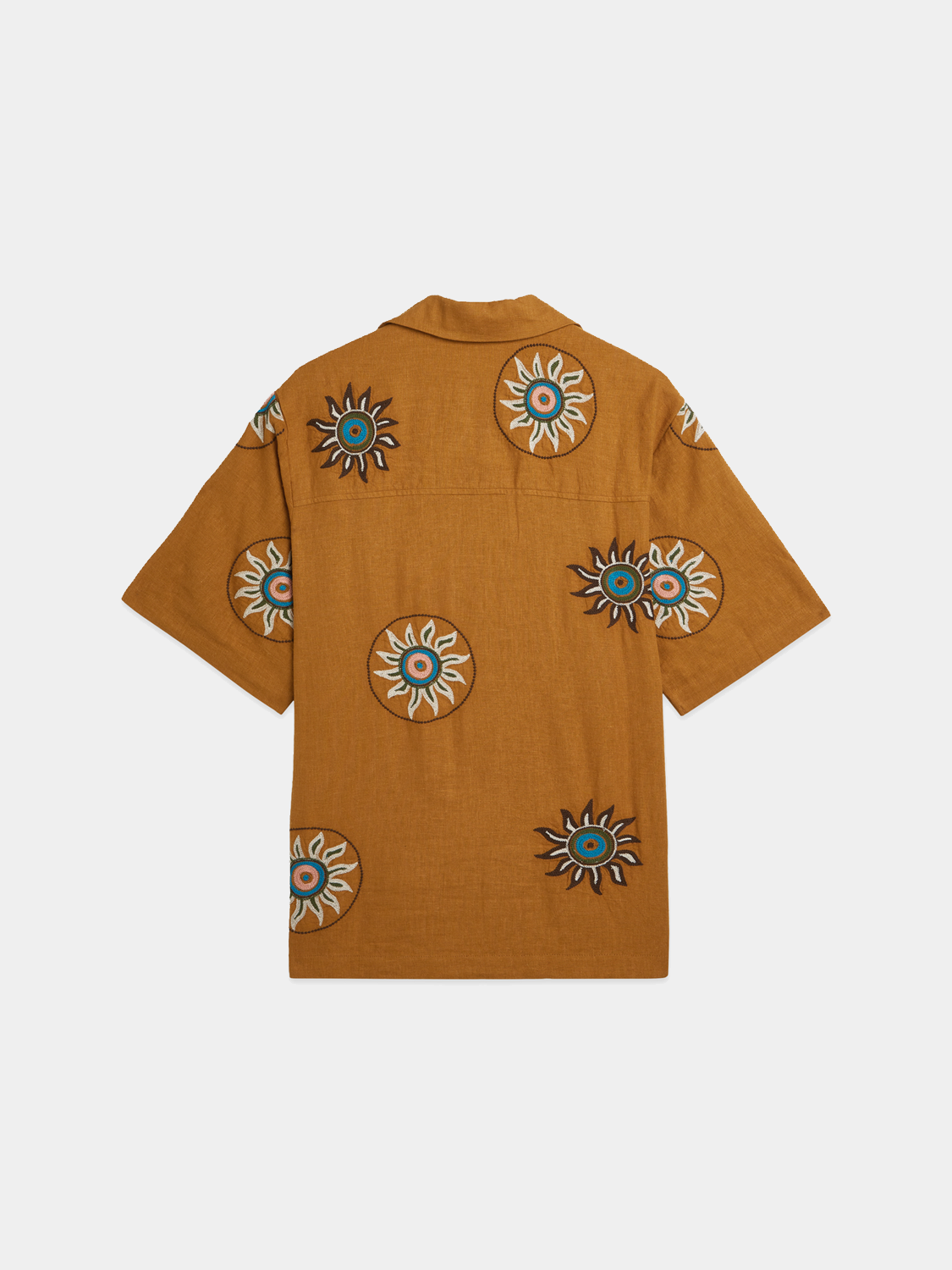 Embroidered linen short sleeved shirt - Scotch & Soda AU